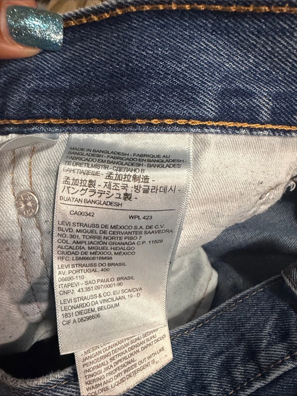 Levi's Men's Straight Blue Denim Jeans
